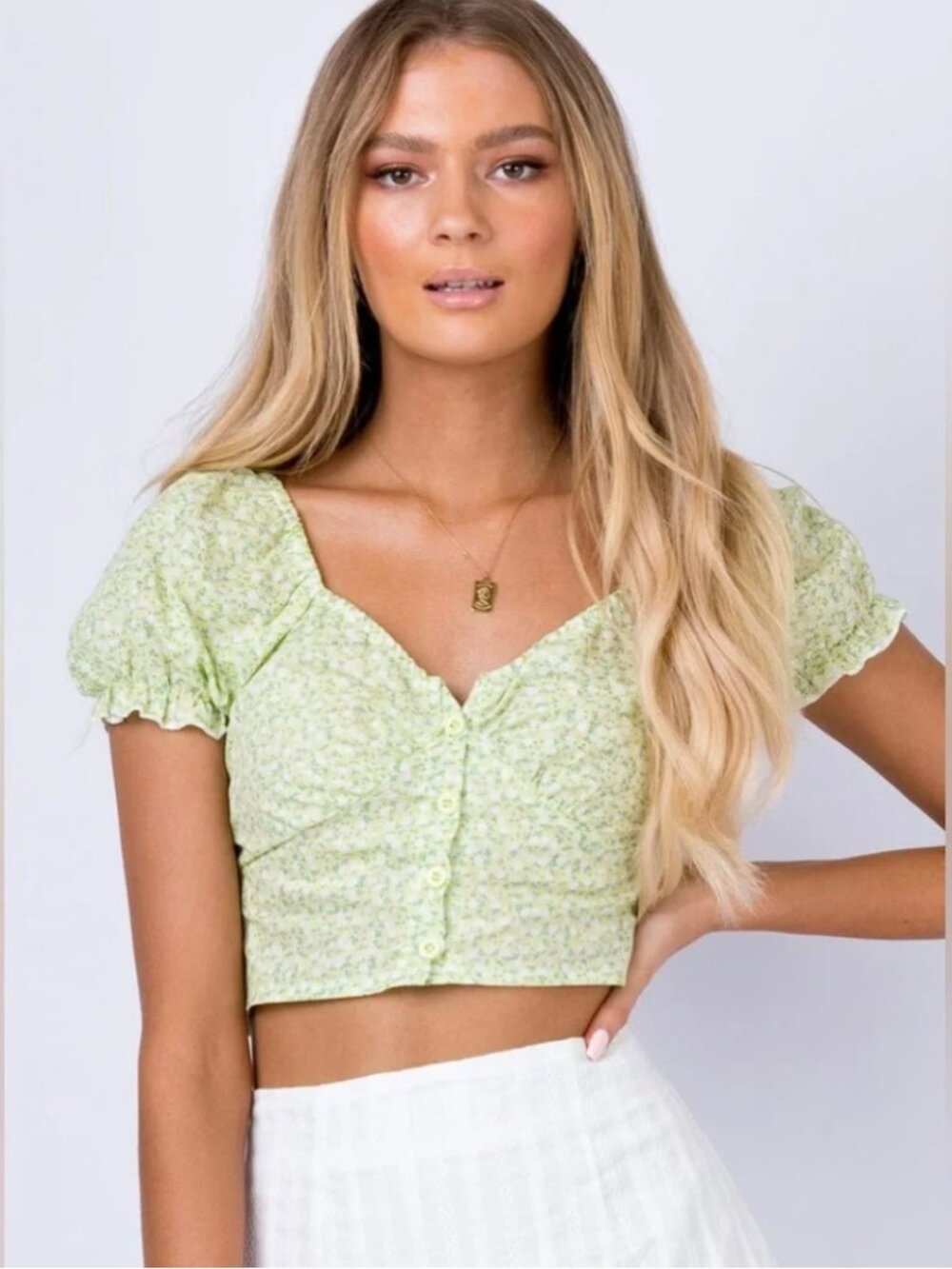Princess Polly Laguna Top in Green